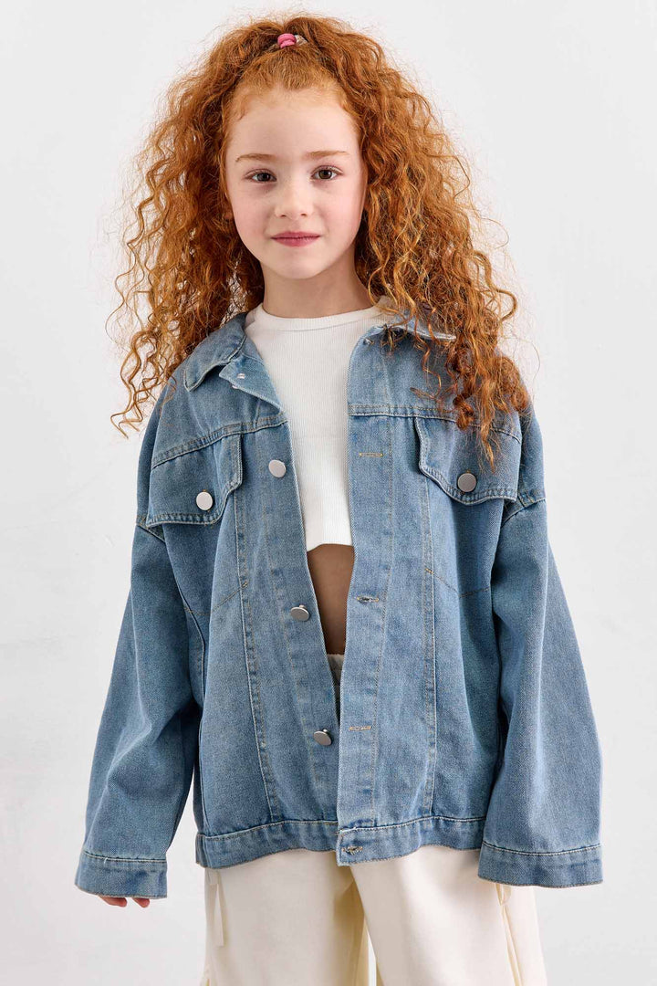 ג'קט דנים בשילוב כפתורים | ג'ינס