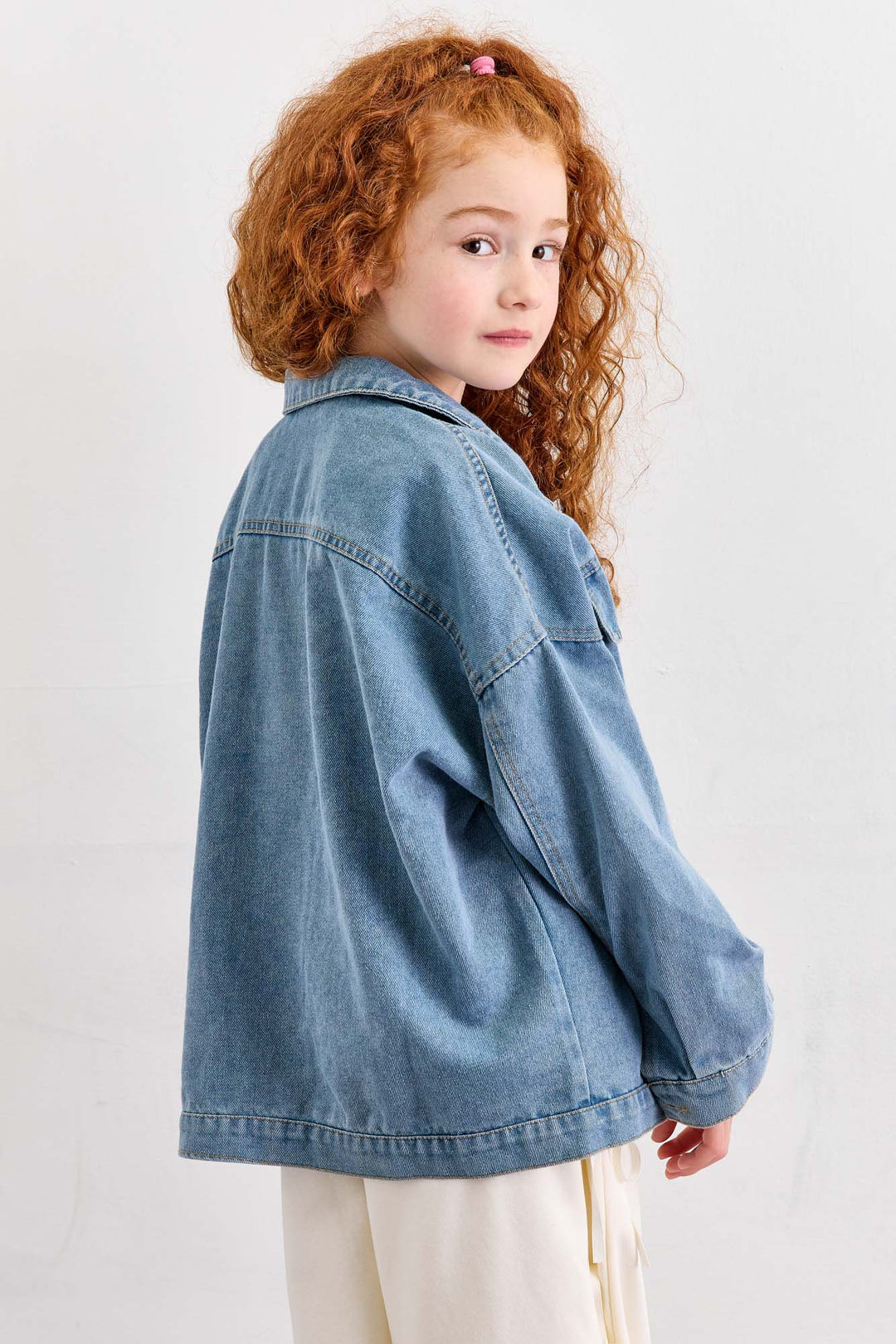 ג'קט דנים בשילוב כפתורים | ג'ינס