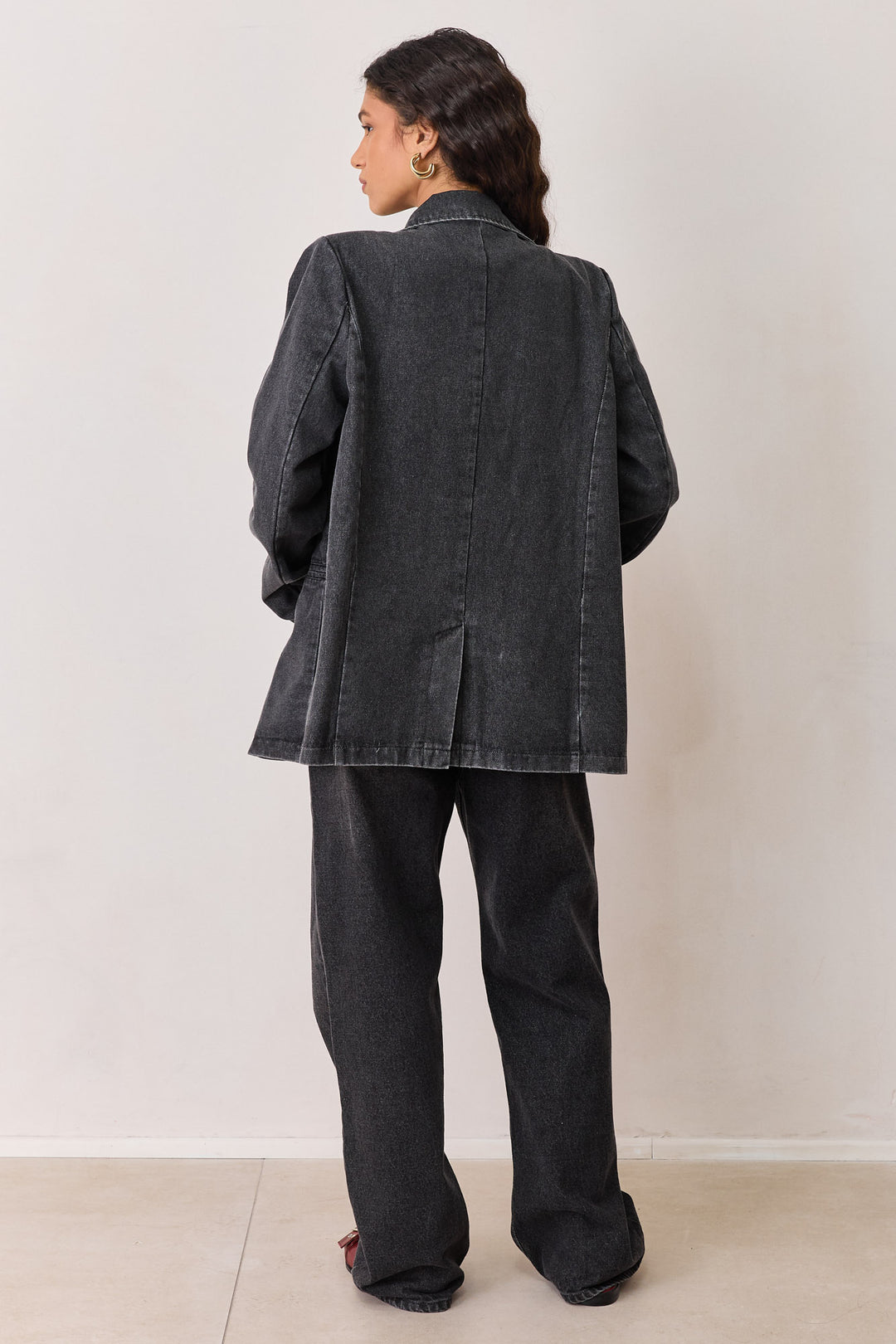 בלייזר טימור בד דנים וואש | שחור