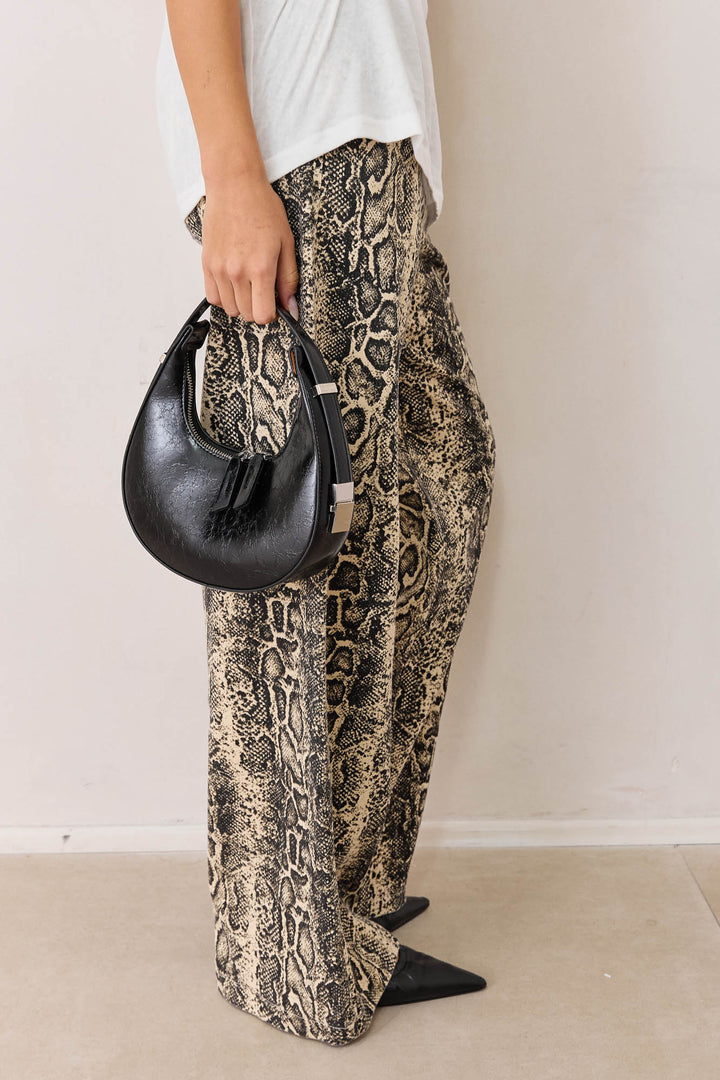 תיק וינה דמוי עור | שחור