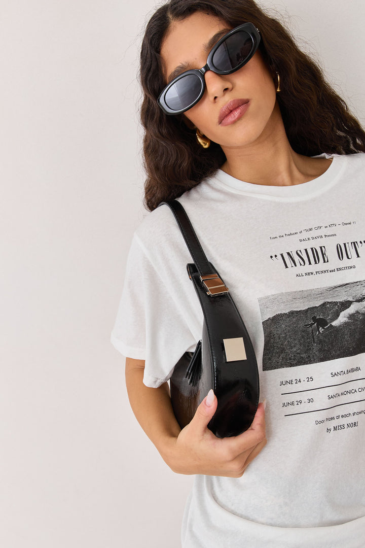 תיק וינה דמוי עור | שחור