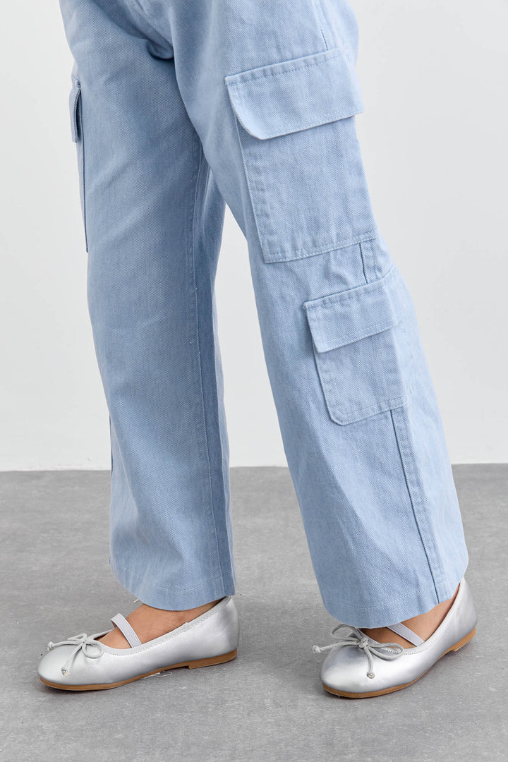 נעלי בובה בשילוב רצועת גומי ופפיון קדמי | כסף