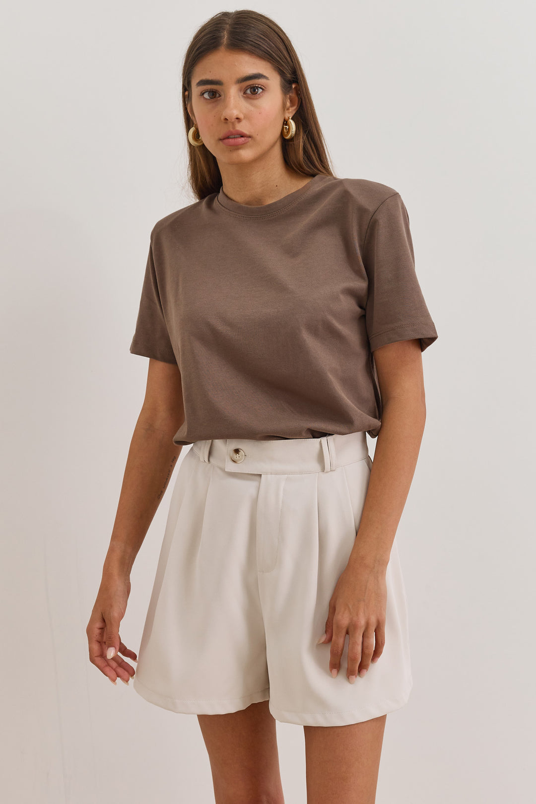 מכנסי ברמודה גבריאל סגירה צידית | בז