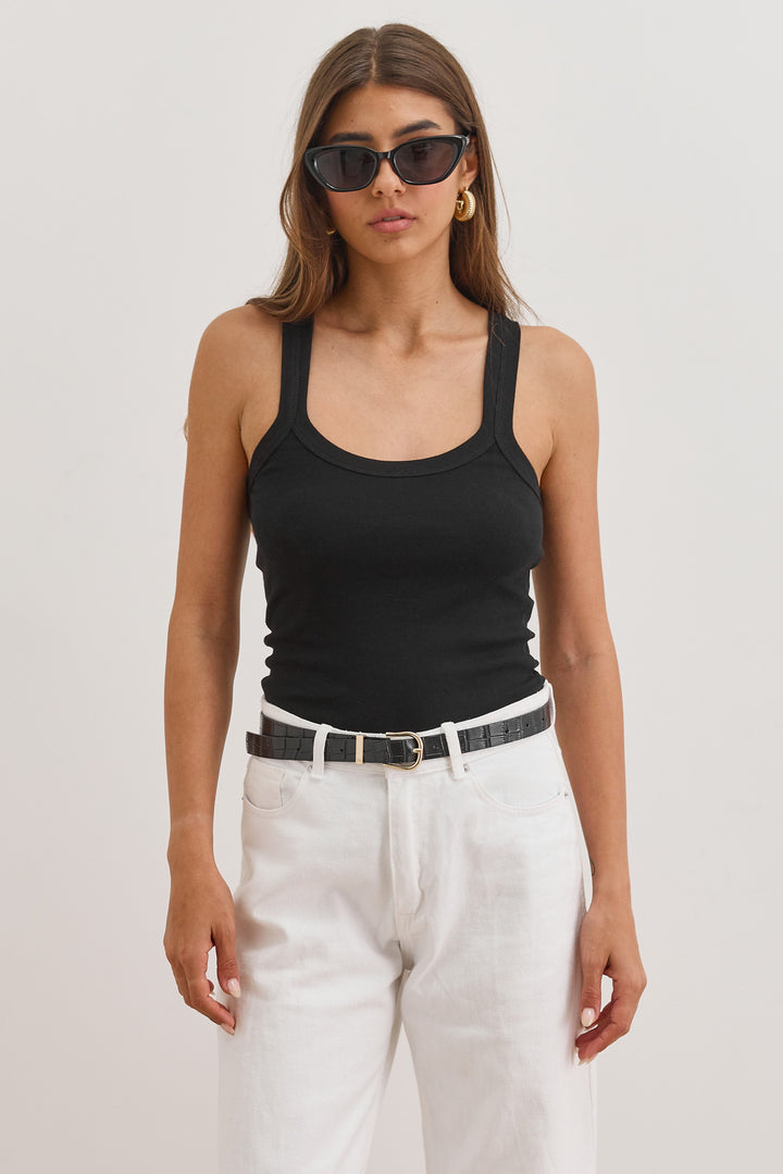 גופיית בייסיק אלכסה | שחור