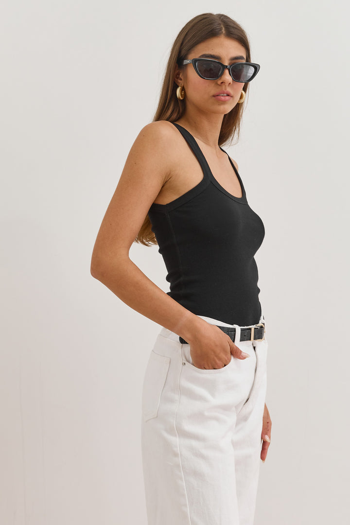 גופיית בייסיק אלכסה | שחור