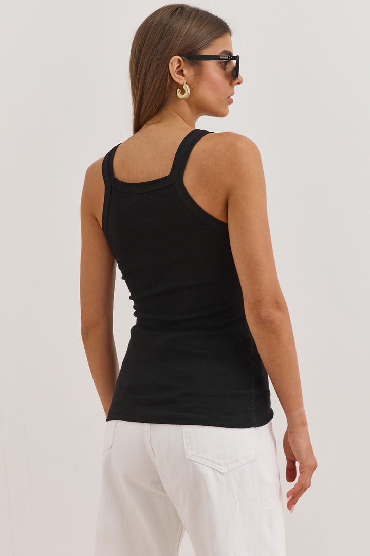 גופיית בייסיק אלכסה | שחור