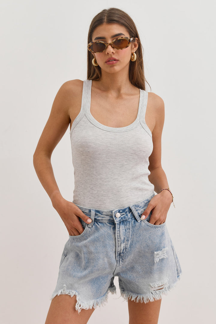 גופיית בייסיק אלכסה | אפור