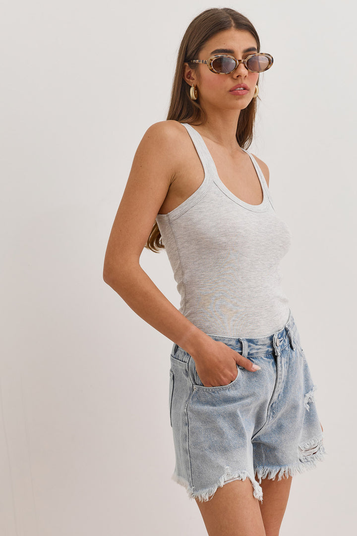 גופיית בייסיק אלכסה | אפור