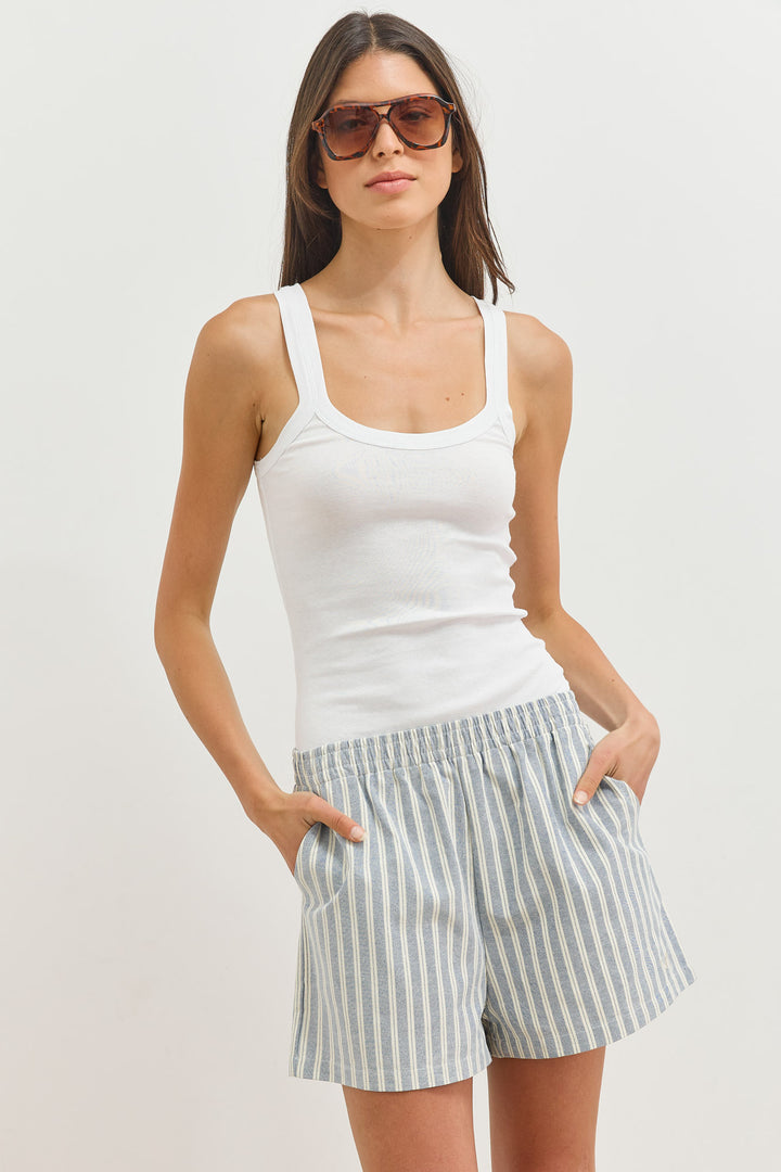 גופיית בייסיק אלכסה | לבן