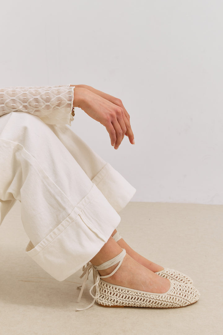 נעלי בובה טיה קרושה | שמנת