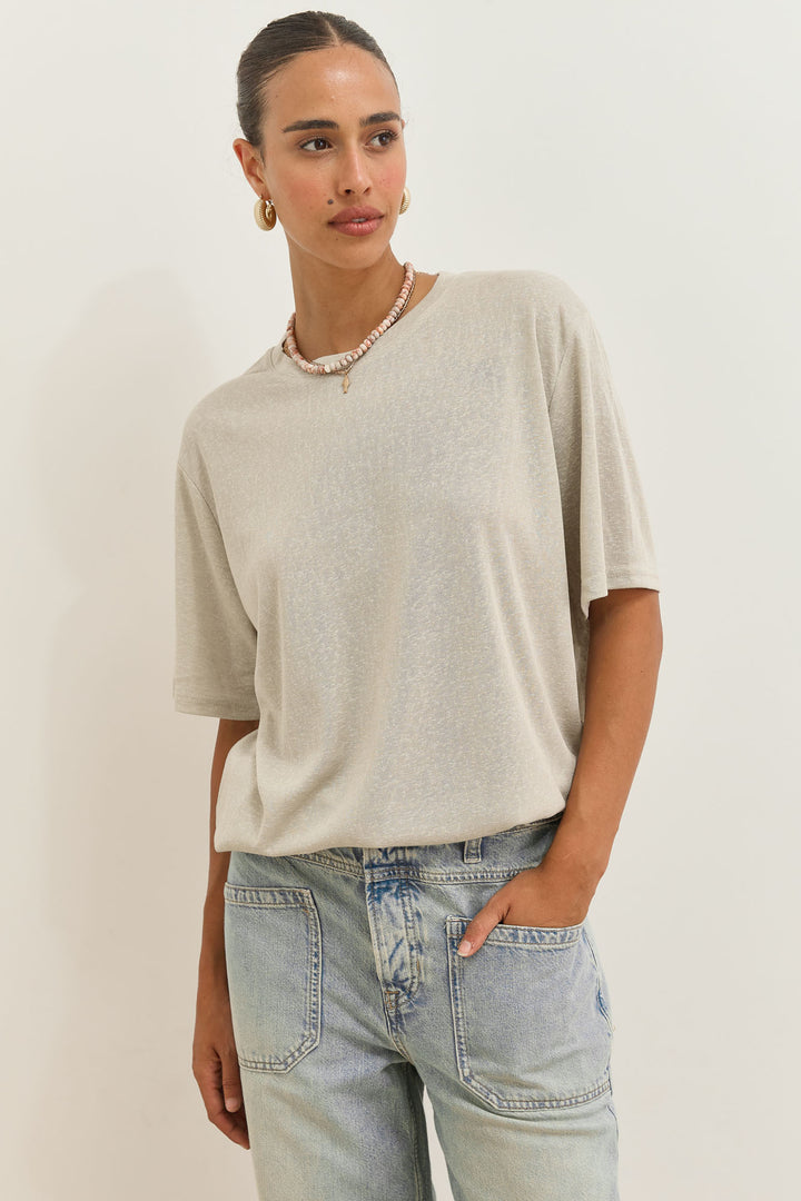 חולצה שקפקפה שיה עם טקסטורה | אבן