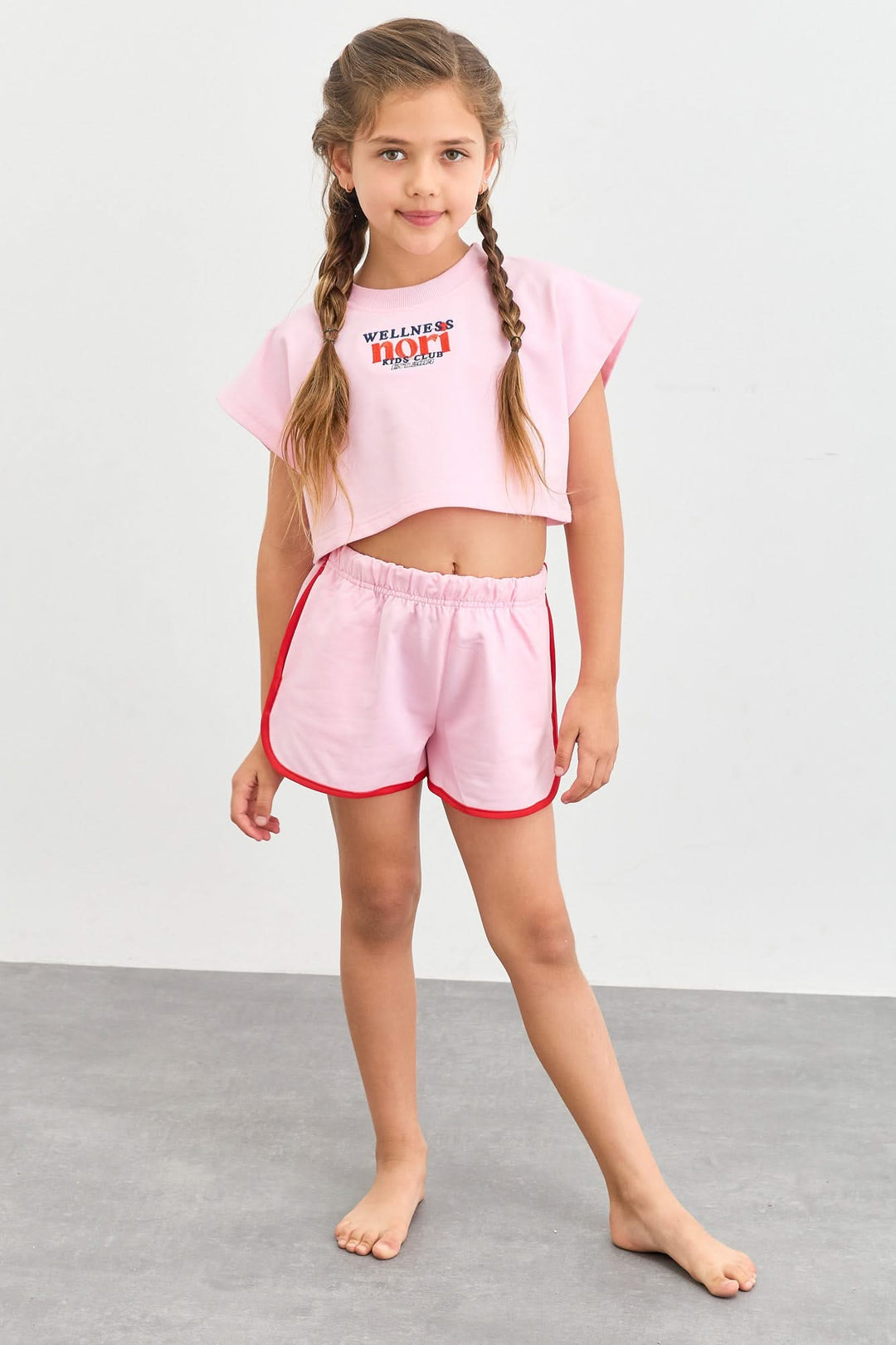 חליפת פרנץ' טרי WELLNESS | ורוד