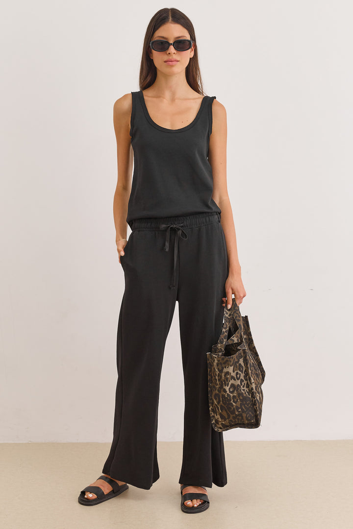 גופיית אנוק סיומת גזורה | שחור