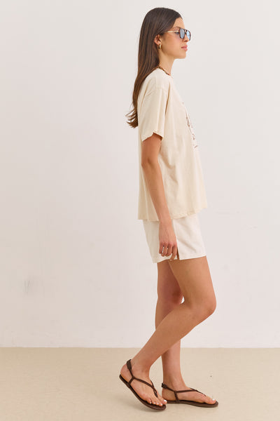 טי שירט סי פרינט | בז'