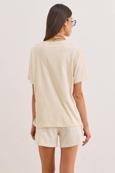 טי שירט סי פרינט | בז'