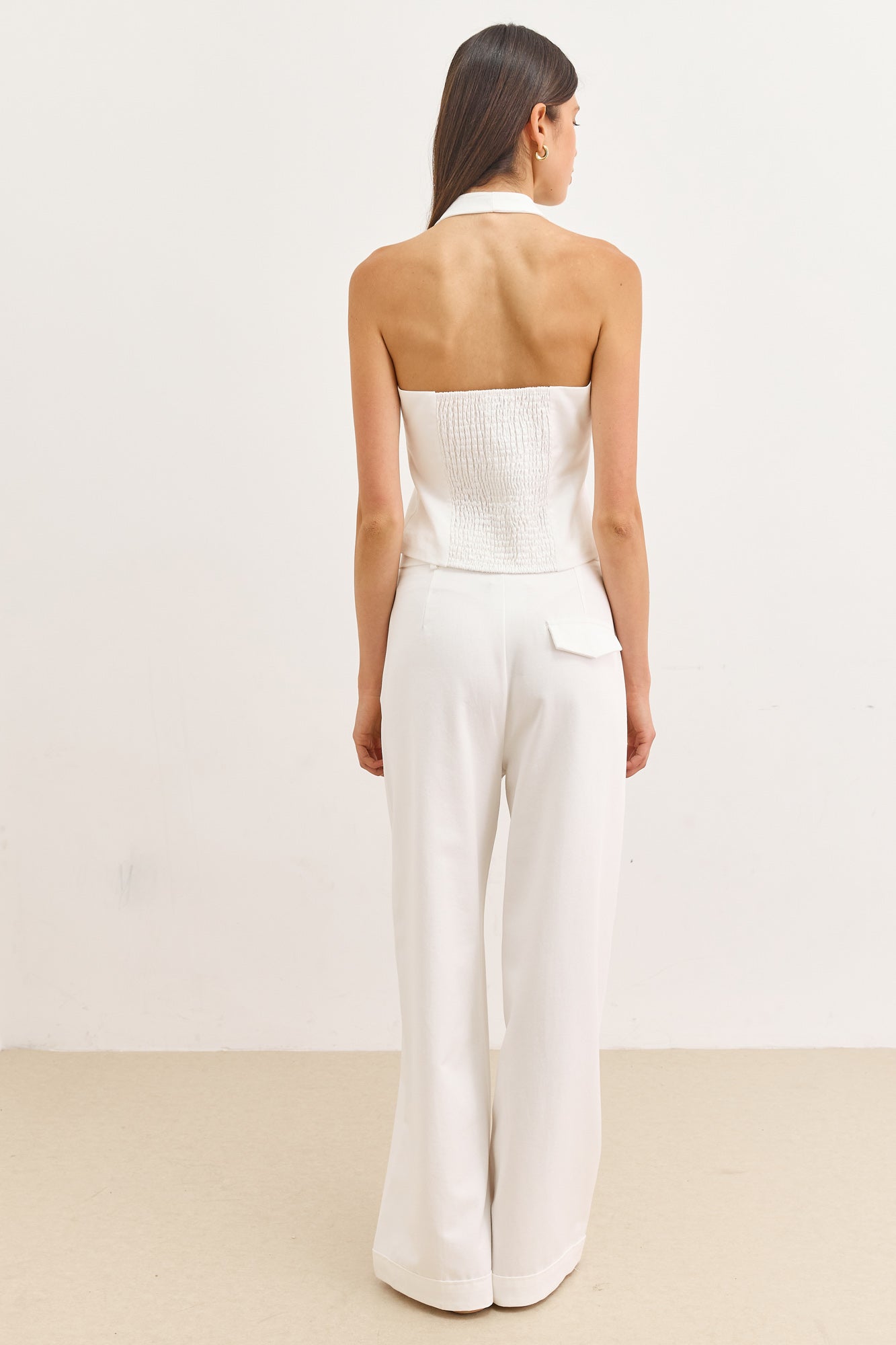 ווסט קולר אודיה כפתורים | לבן