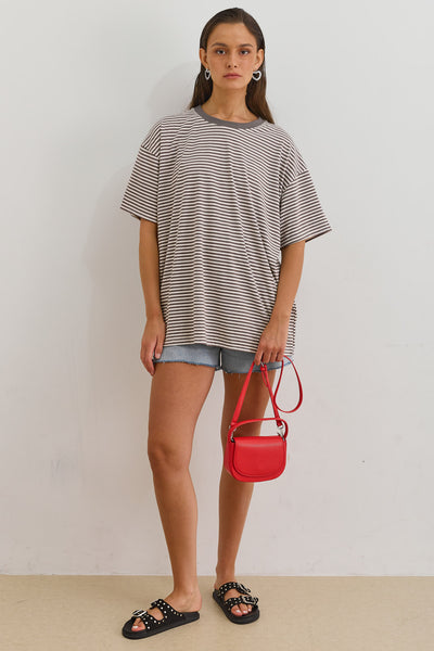 תיק יד קייטי דמוי עור | אדום