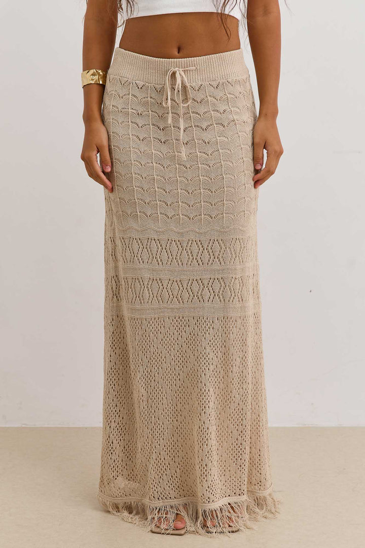 חצאית קרושה הלן סיומת פרנזים | בז'