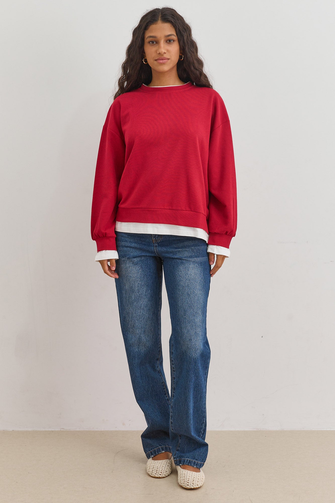 מכנסי דנים פטריק גזרה ישרה | ג'ינס כהה