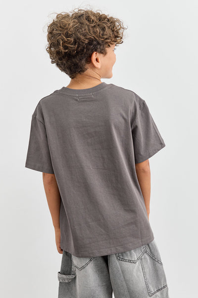 טי שירט HOT CHILI בגזרת אוברסייז  | אפור