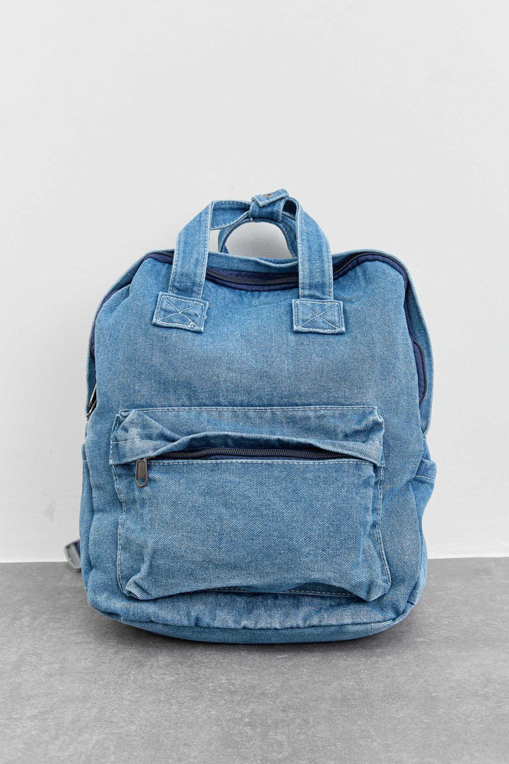 תיק גב דנים קטן | ג'ינס בהיר