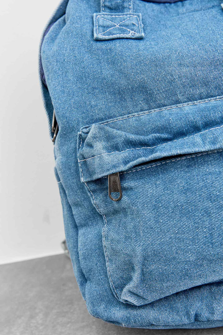 תיק גב דנים קטן | ג'ינס בהיר