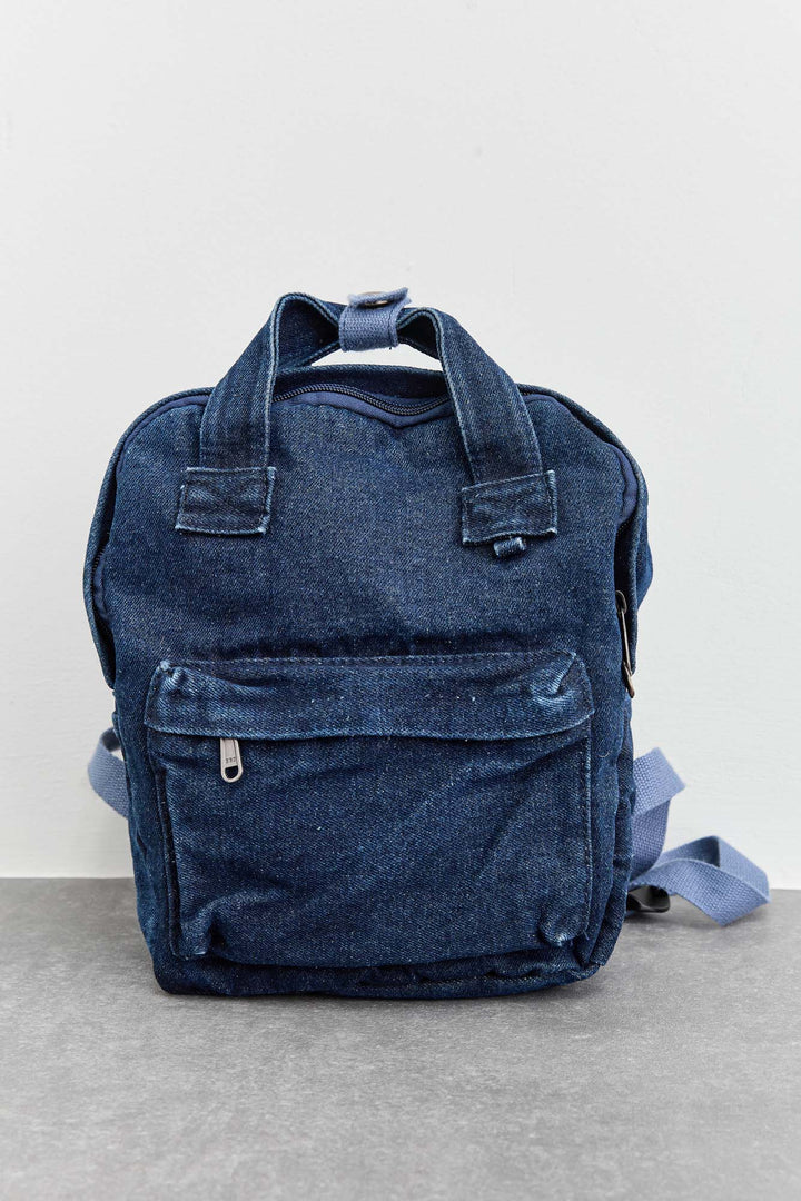 תיק גב דנים קטן | ג'ינס כהה