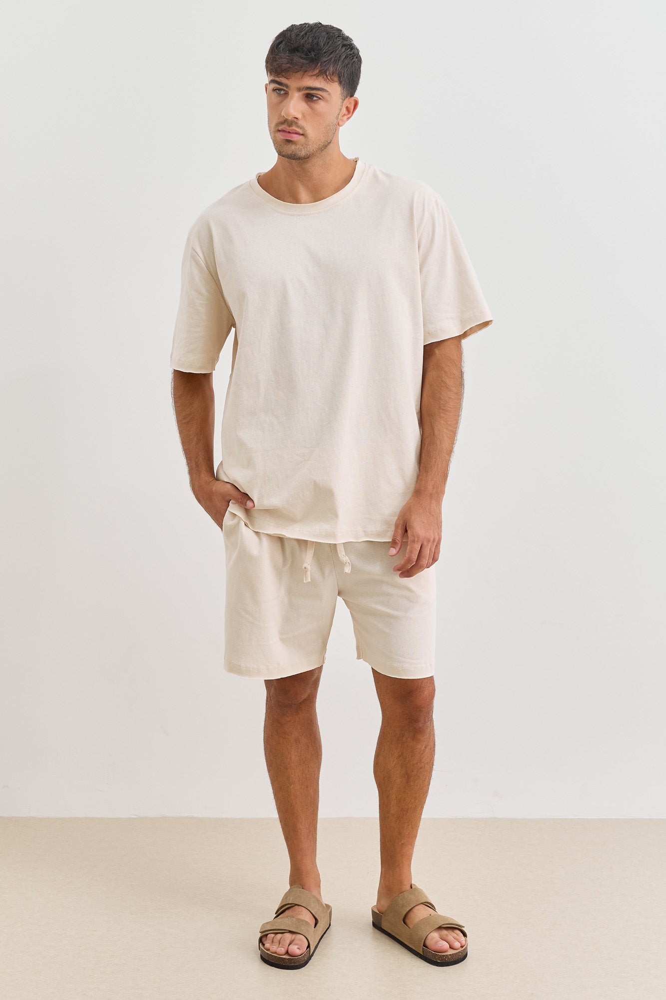 טי שירט סיימון סיומת גזורה | אבן