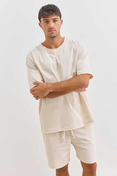 טי שירט סיימון סיומת גזורה | אבן