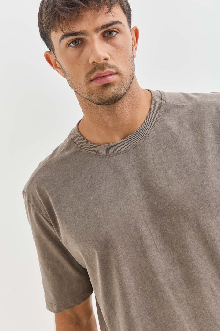 טי שירט דייויד בד וואש | חום