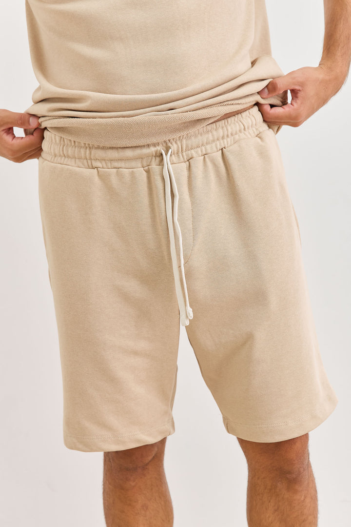 מכנסי תומאס פרנץ' טרי | בז'