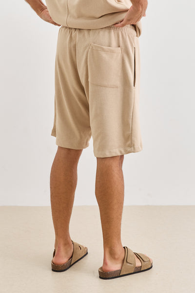 מכנסי תומאס פרנץ' טרי | בז'