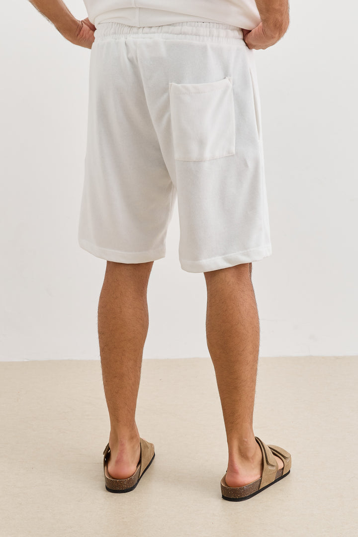 מכנסי תומאס פרנץ' טרי | לבן