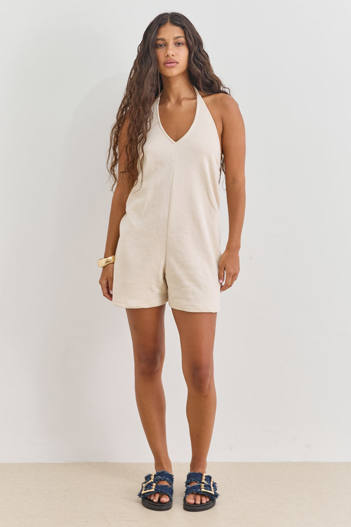 אוברול קשירה פלורנס מחשוף גב | אבן