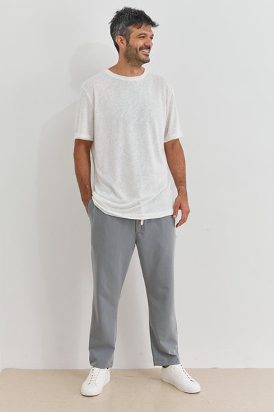 מכנסי בריאן גזרה מחויטת | אפור