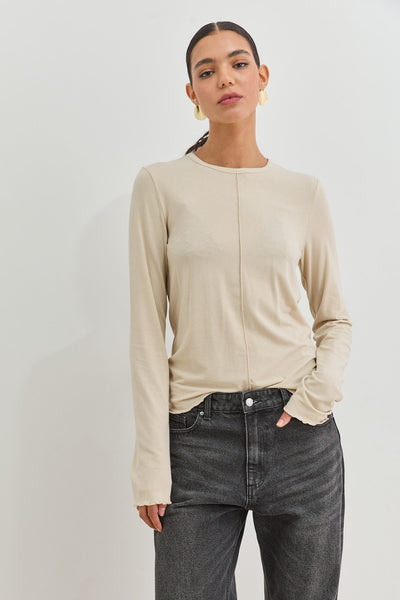 עגילי נומה צמודים צורת עיגול | זהב