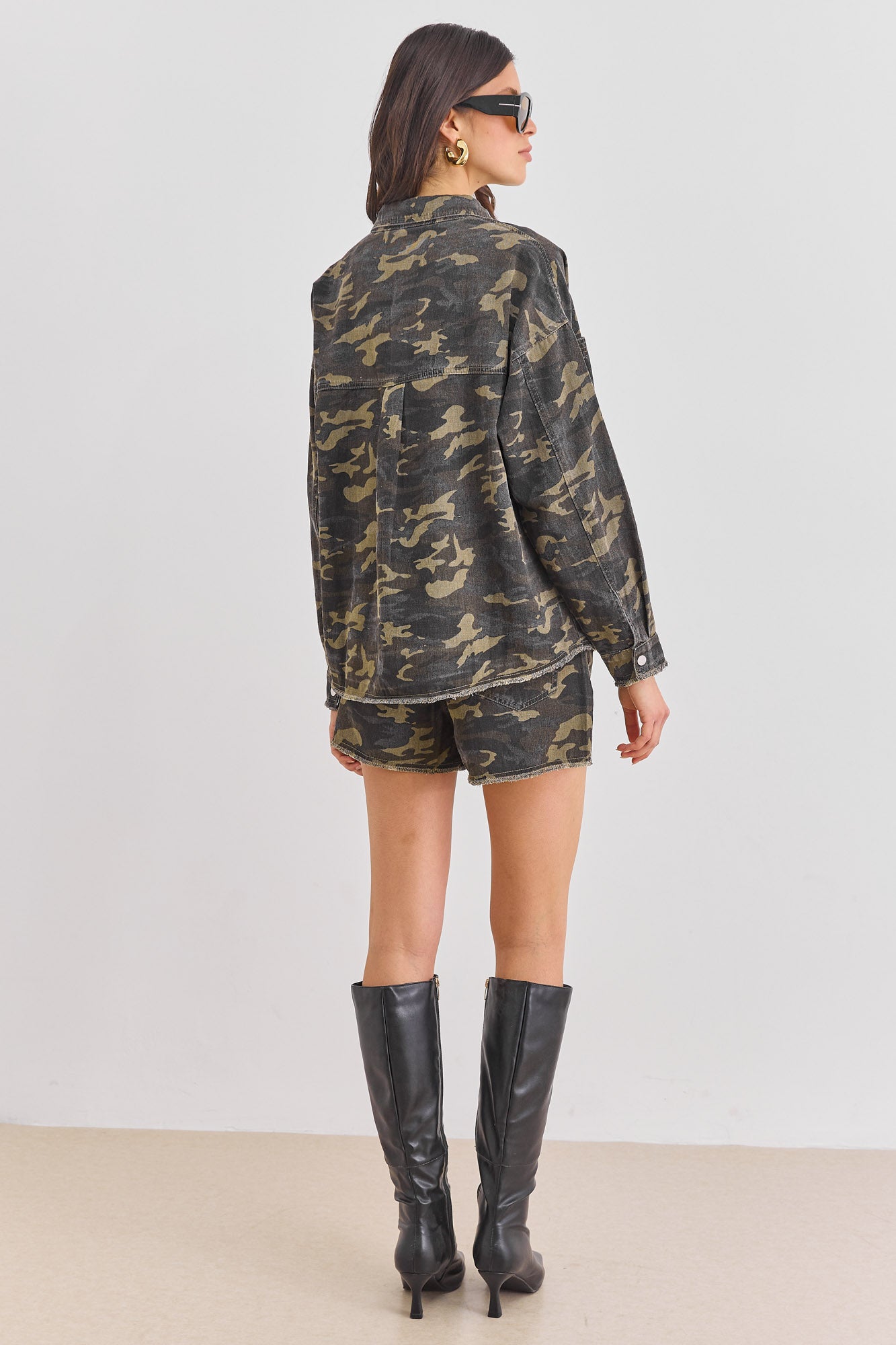 PRE-ORDER חולצת ג'קט ארמי קמופלאז' | ירוק