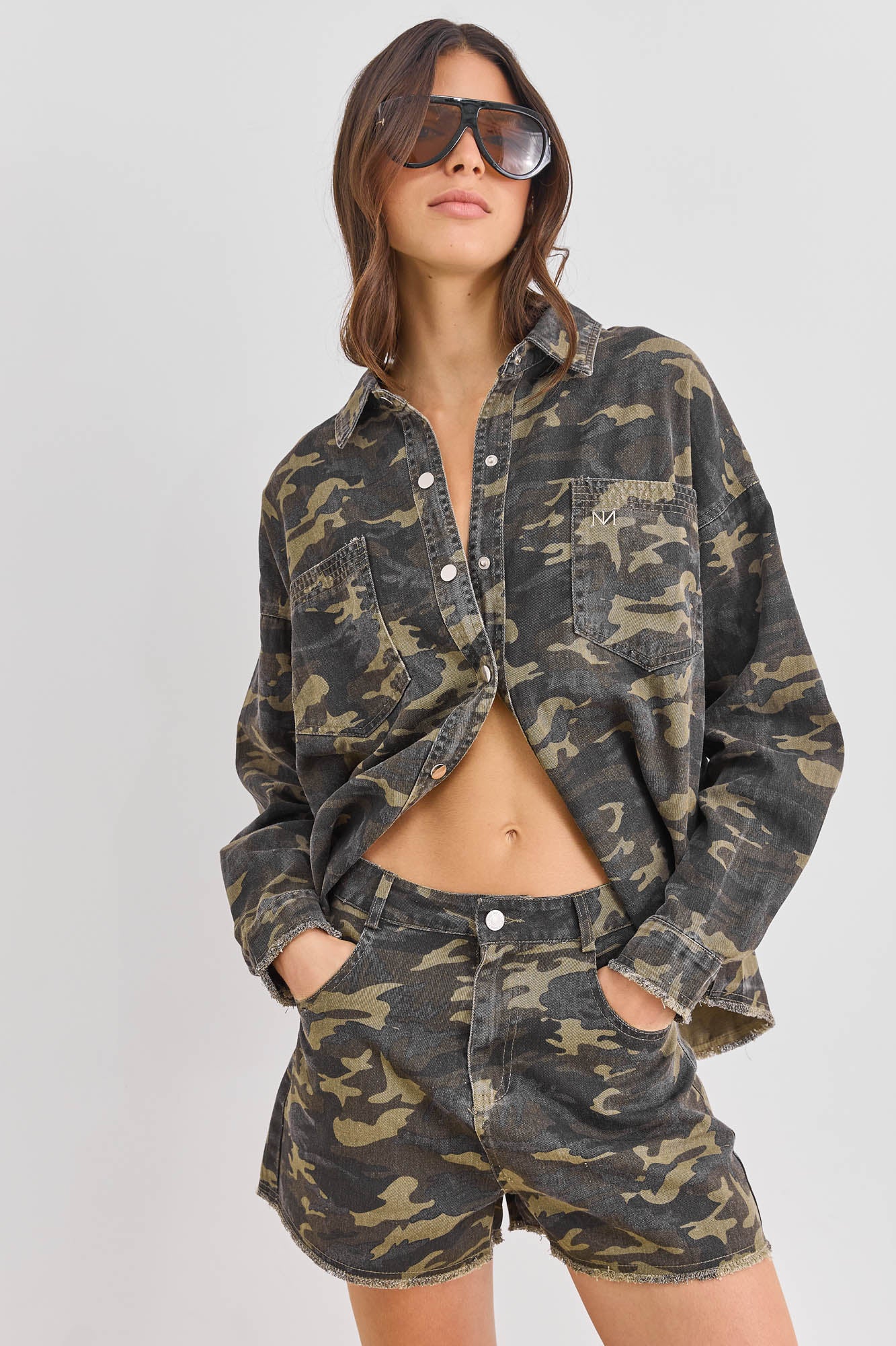 PRE-ORDER מכנסיים קצרים ארמי קמופלאז' | ירוק