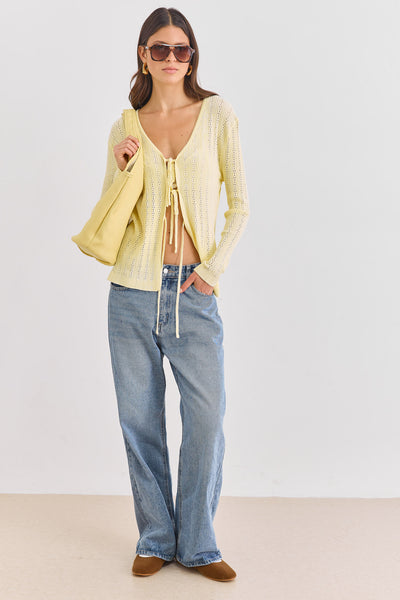 תיק רונדה דמוי עור | צהוב