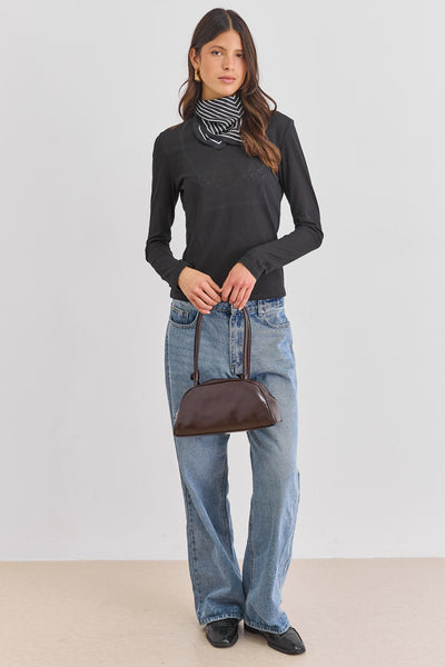 תיק כתף קתרין | חום כהה