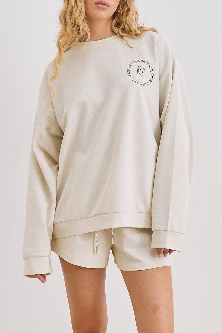 חליפת קיאנו גזרת אוברסייז | בז'