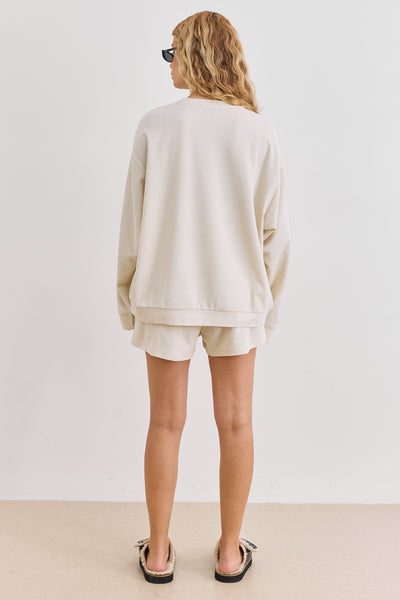 חליפת קיאנו גזרת אוברסייז | בז'