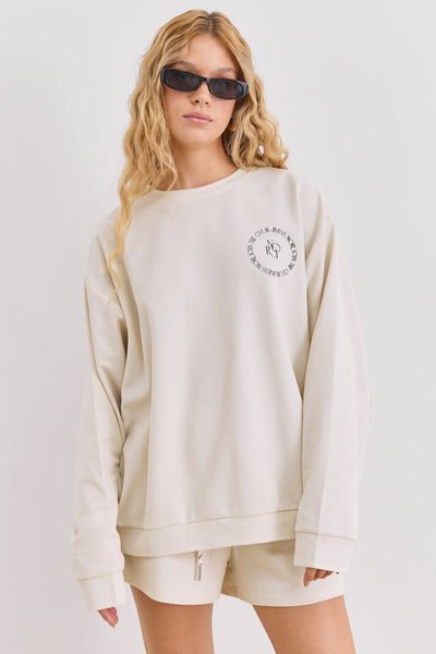 חליפת קיאנו גזרת אוברסייז | בז'