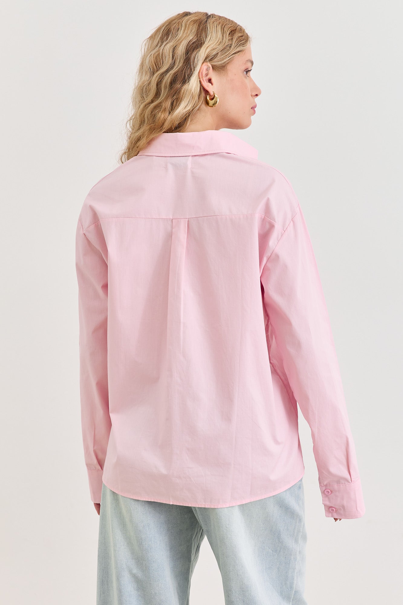 חולצה מכופתרת רובין קלאסיק | ורוד