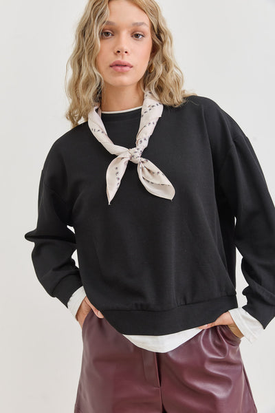 מטפחת מימי עם הדפס | בז׳/חום