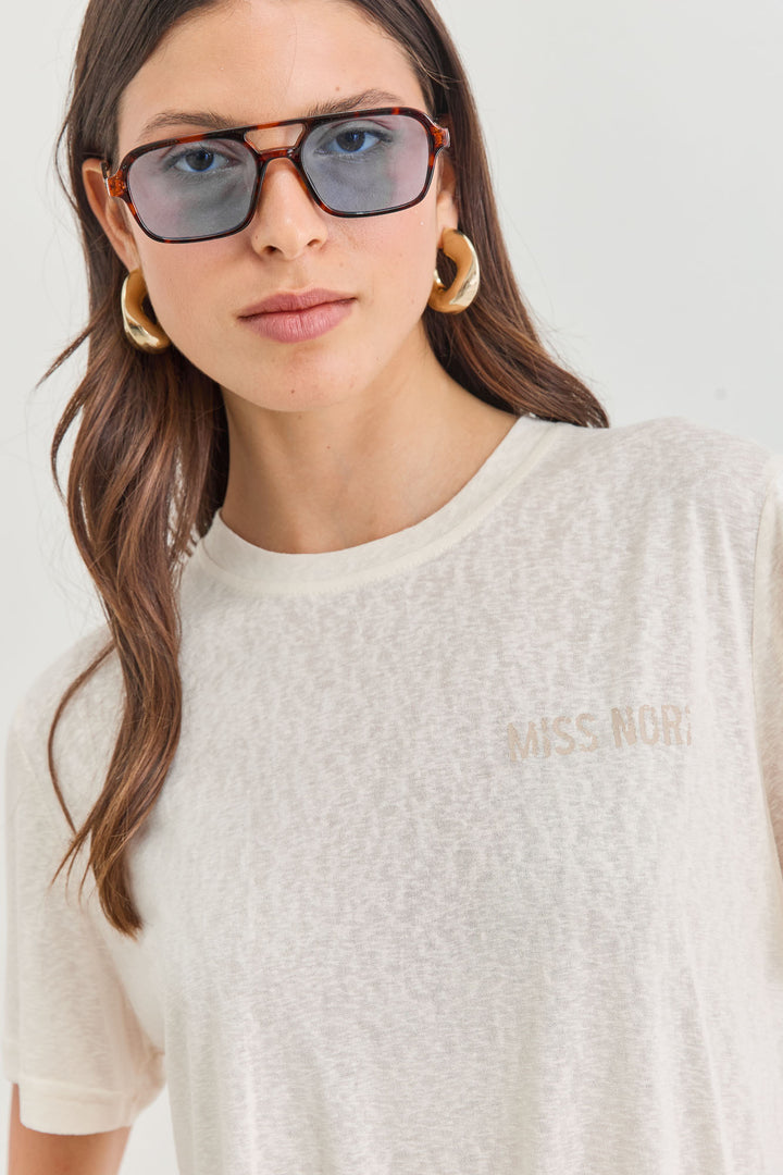 טי שירט אורלינס בד שקפקף | שמנת