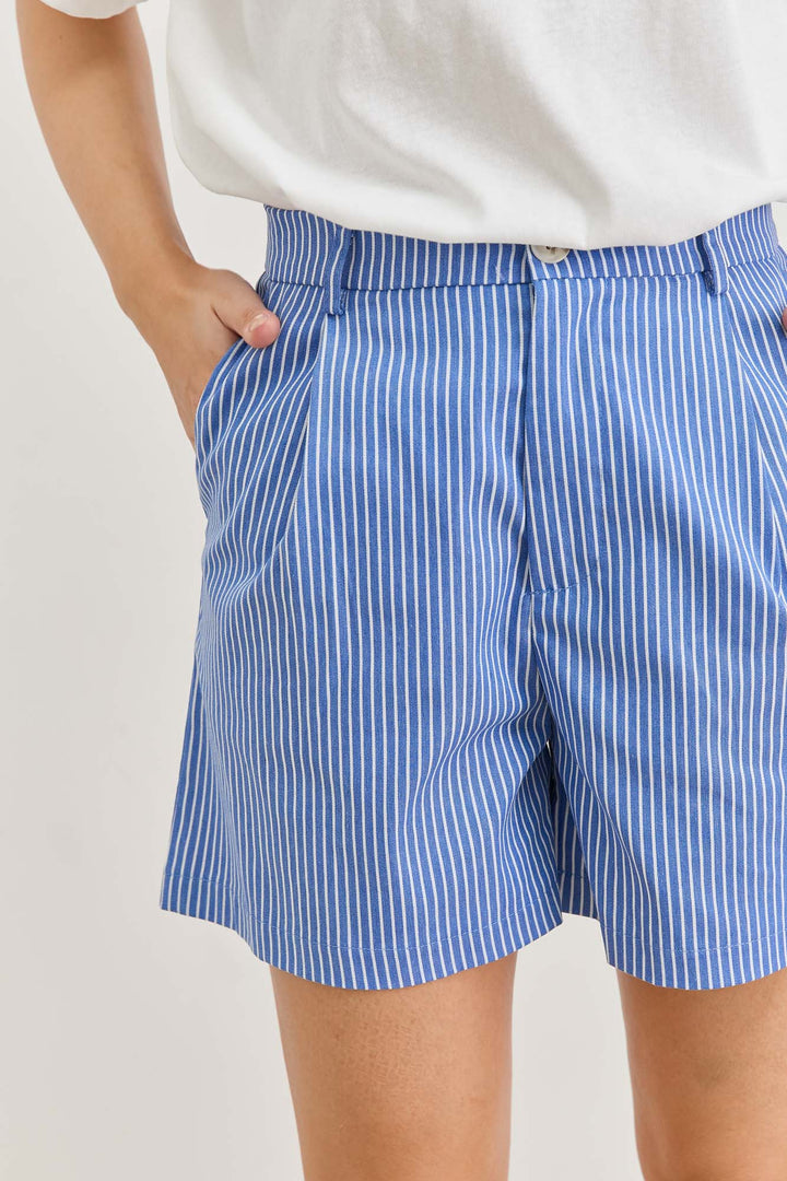 שורטס מיאמי סטרייפס | כחול/לבן