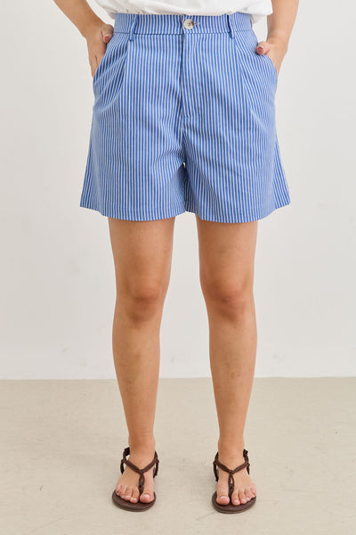 שורטס מיאמי סטרייפס | כחול/לבן
