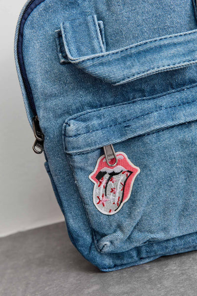 תיק גב דנים קטן סמיילי | ג'ינס בהיר