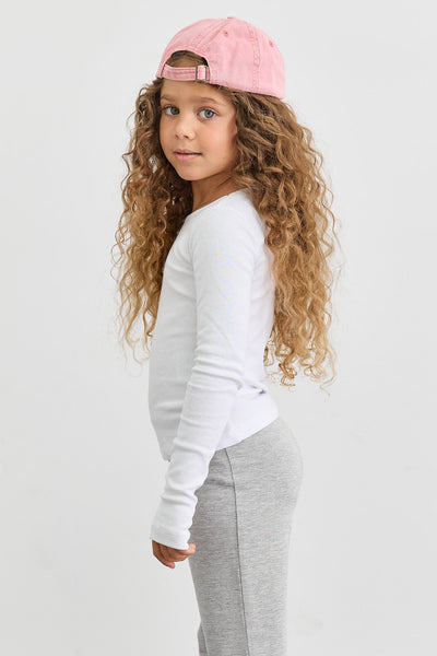 חולצת בייסיק צווארון ניקי ושרוול כפפה | לבן